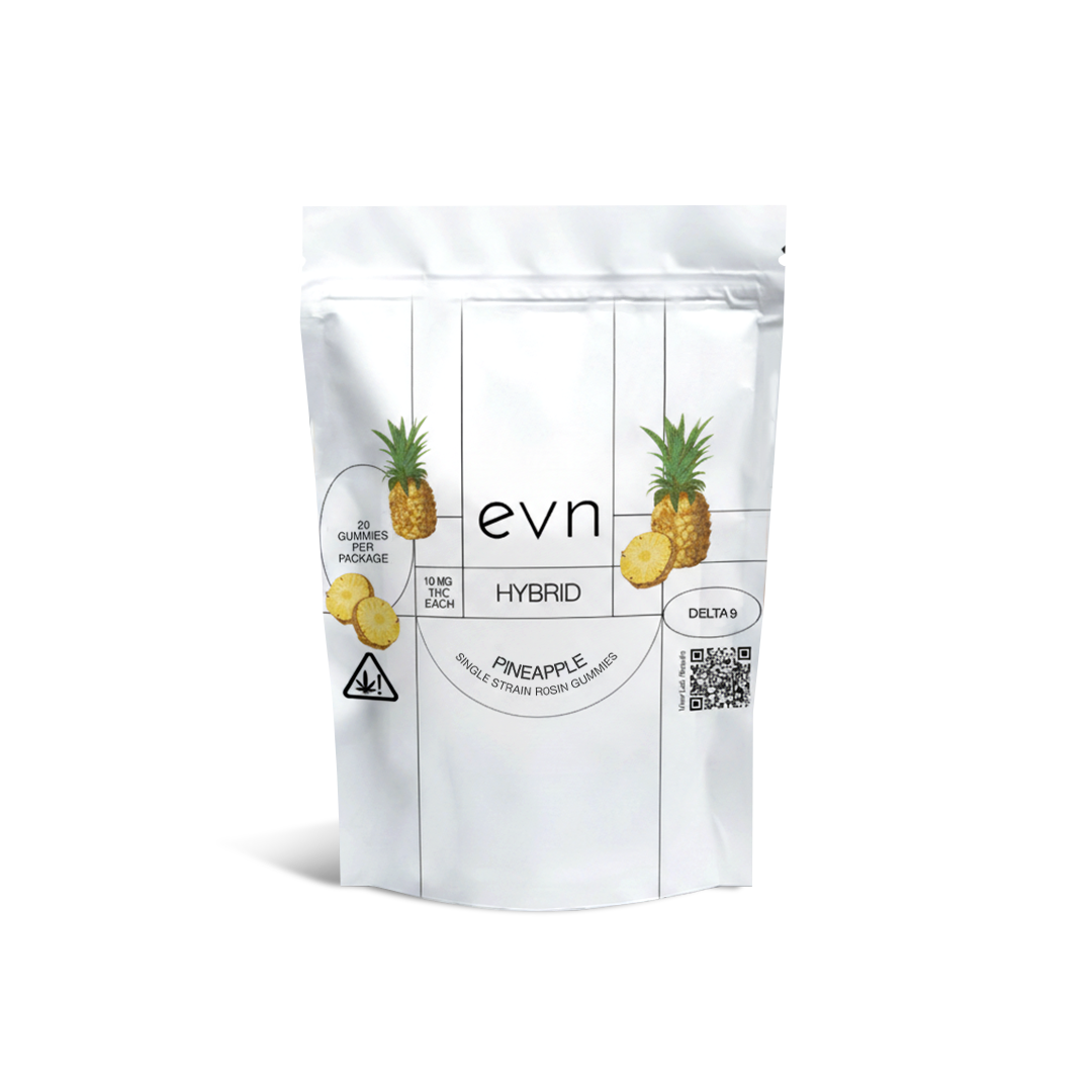 a gummy pineapple pouch