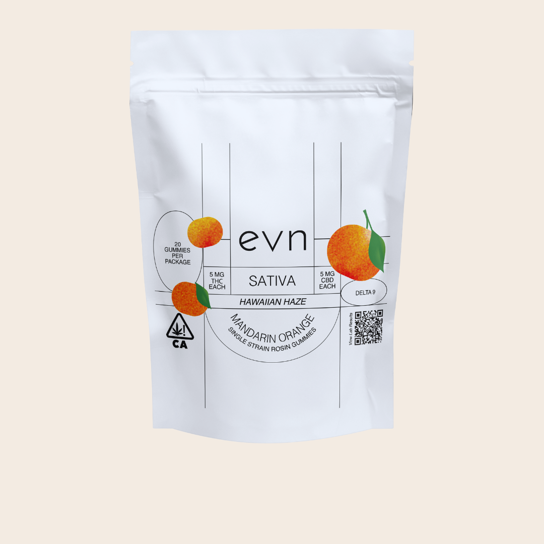 thc delta 9 mandarin orange gummy packaging