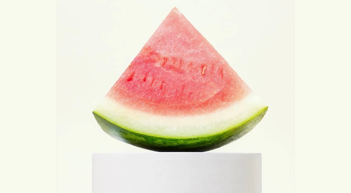 watermelon on a pedestal