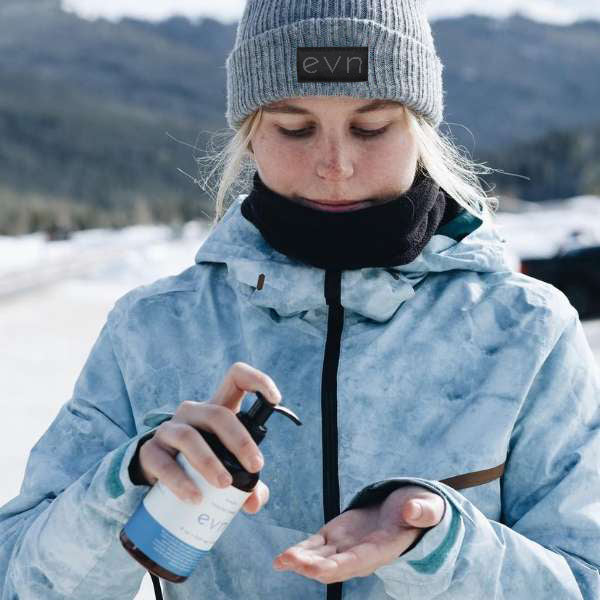 Maddie Mastro using Evn CBD cooling cream