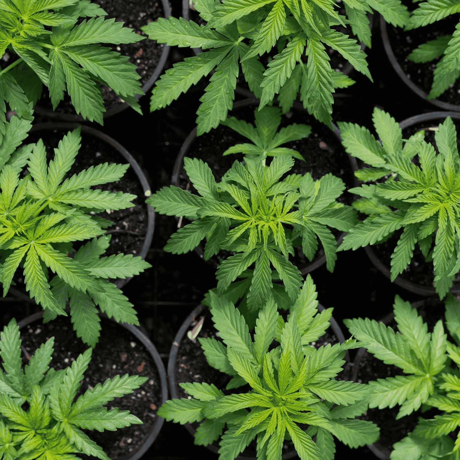 baby cannabis plants