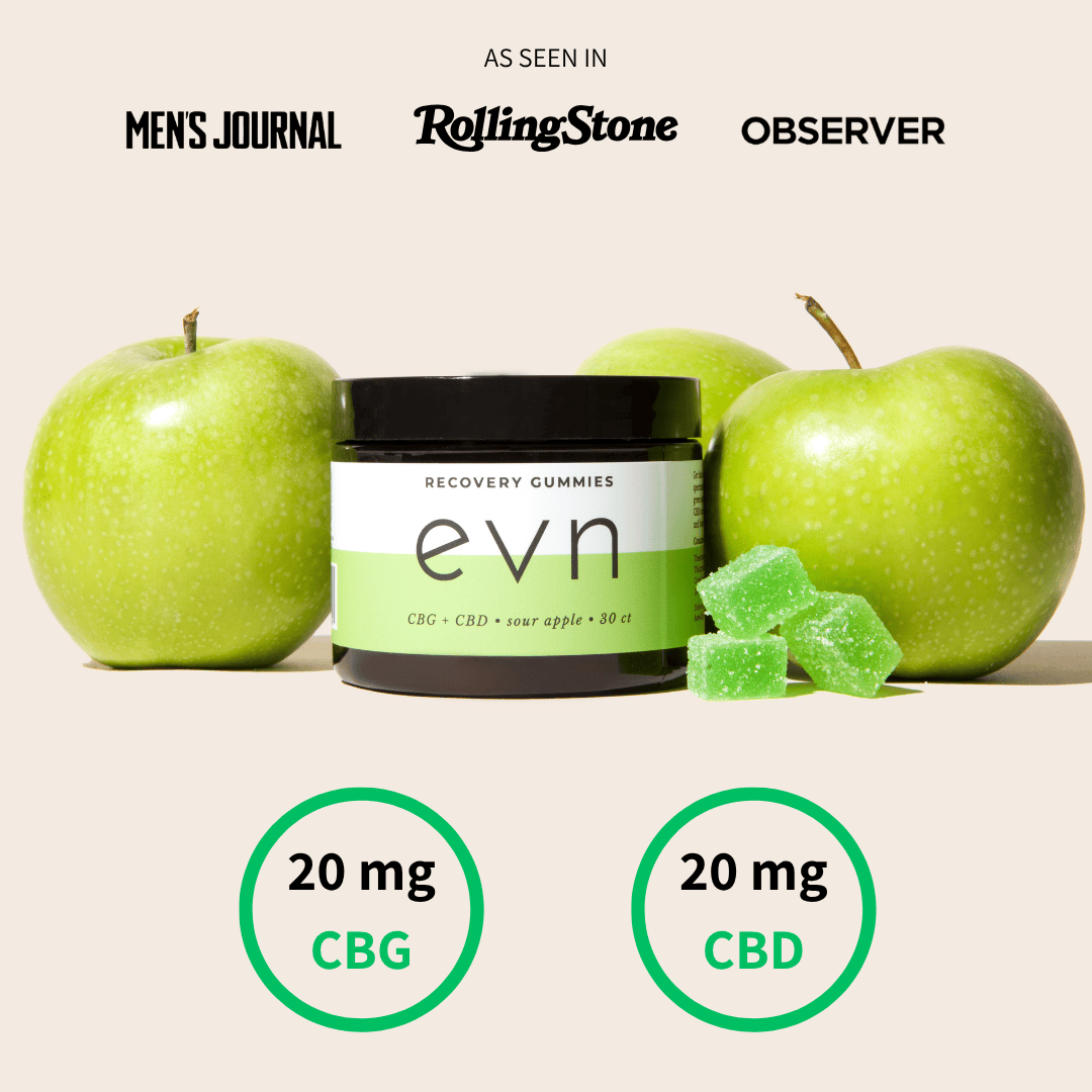 cube shaped gummies next to green apples