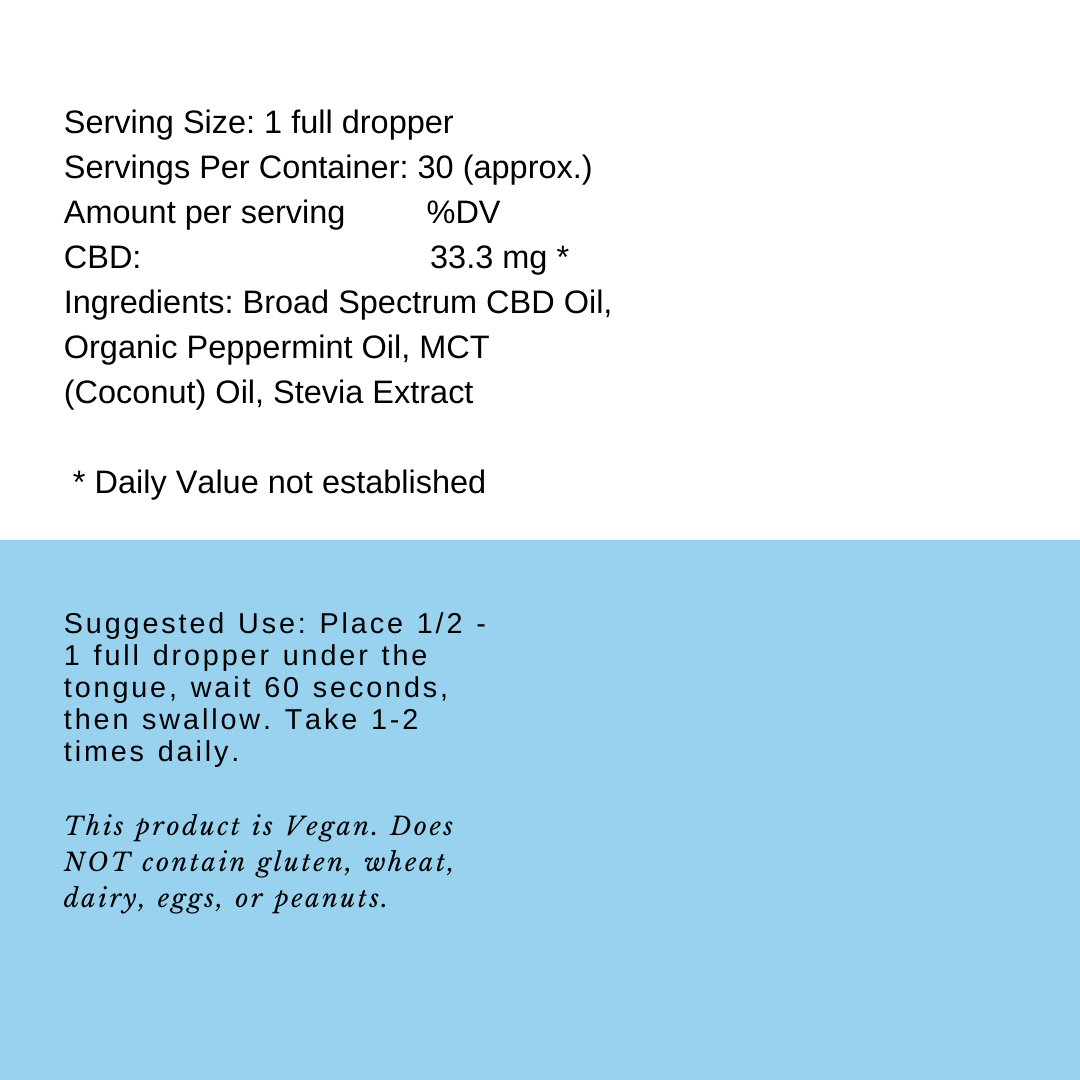 mint oil ingredient label